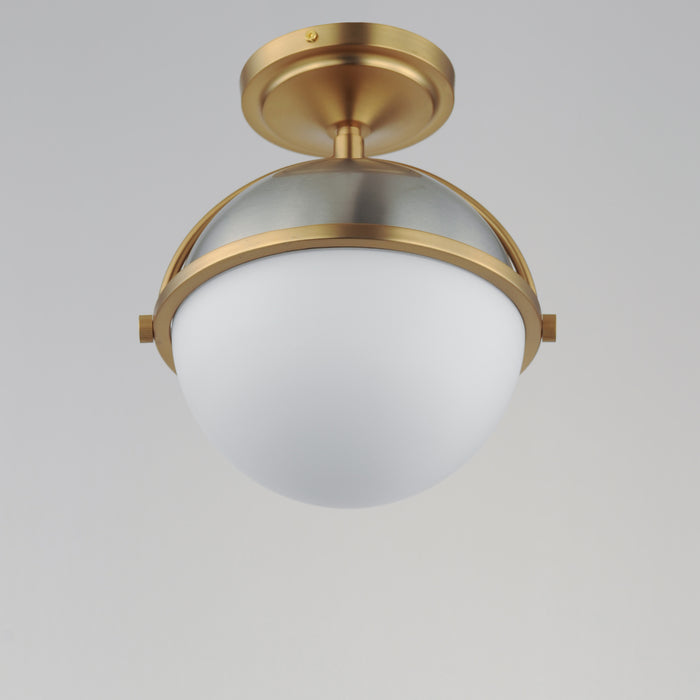 Maxim Duke 1-Light Semi Flush Mount Model: 12410SWSNSBR