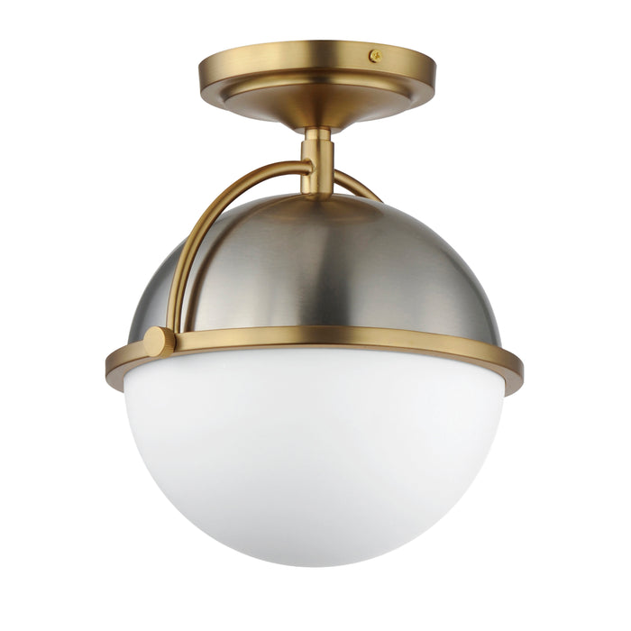 Maxim Duke 1-Light Semi Flush Mount Model: 12410SWSNSBR