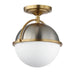 Maxim Duke 1-Light Semi Flush Mount Model: 12410SWSNSBR