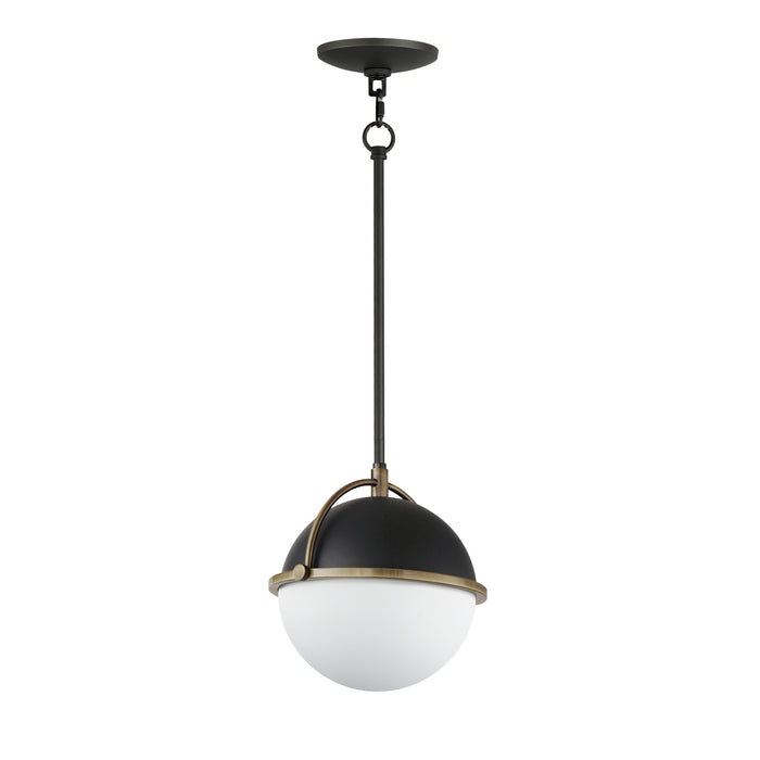 Maxim Duke 10 Single Pendant Model: 12411SWBKWBR