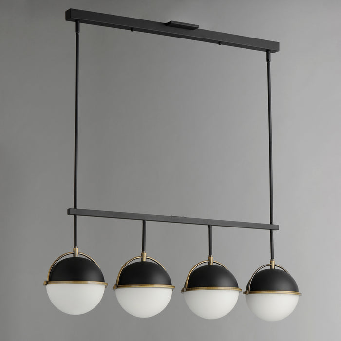 Maxim Duke 4-Light Linear Pendant Model: 12414SWBKWBR