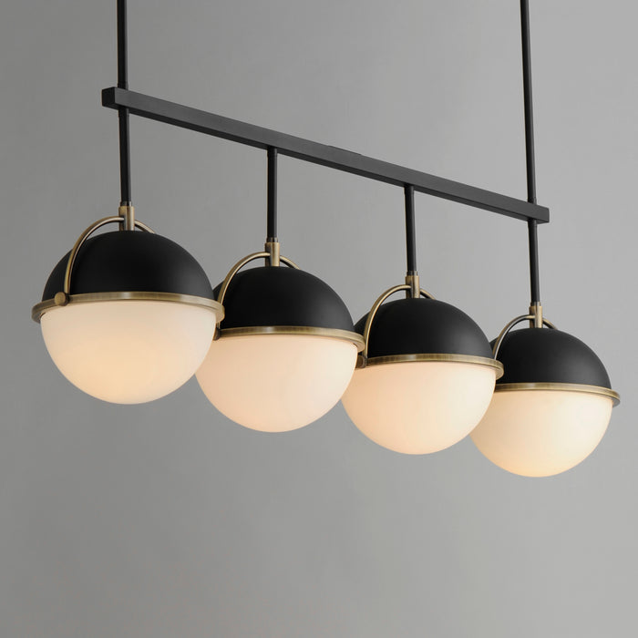 Maxim Duke 4-Light Linear Pendant Model: 12414SWBKWBR