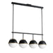 Maxim Duke 4-Light Linear Pendant Model: 12414SWBKWBR