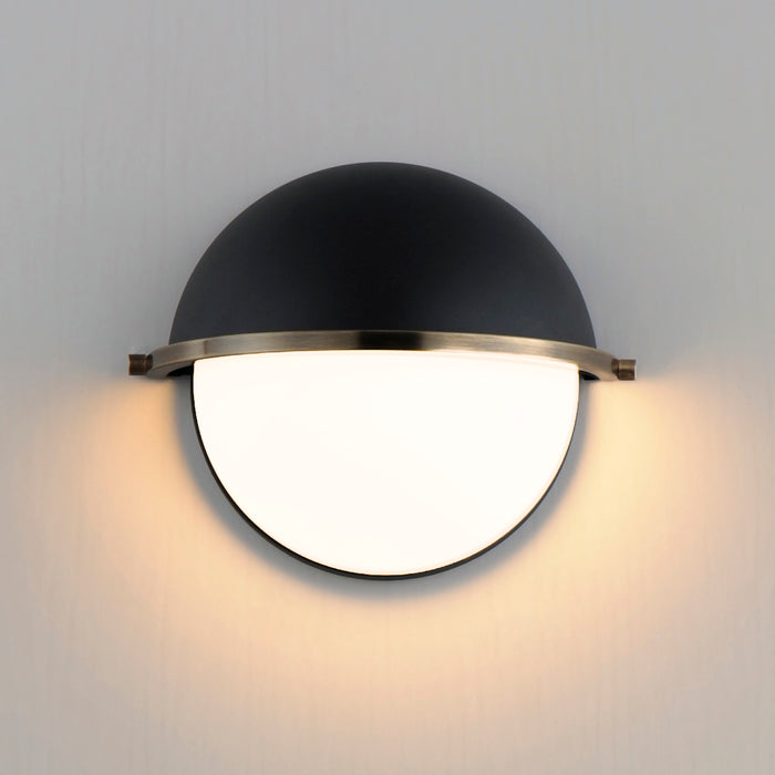 Maxim Duke Half Sconce Model: 12418SWBKWBR