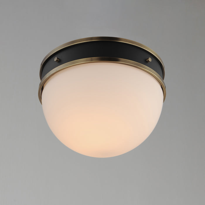 Maxim Duke 1-Light Flush Mount Model: 12419SWBKWBR