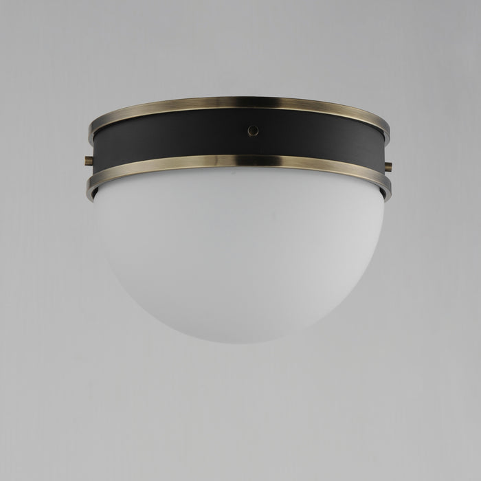 Maxim Duke 1-Light Flush Mount Model: 12419SWBKWBR