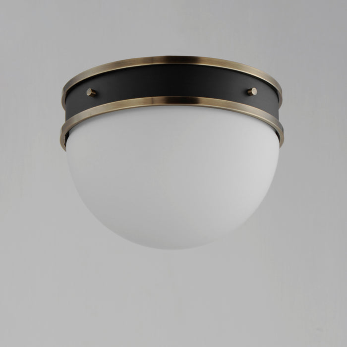 Maxim Duke 1-Light Flush Mount Model: 12419SWBKWBR