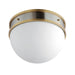 Maxim Duke 1-Light Flush Mount Model: 12419SWSNSBR