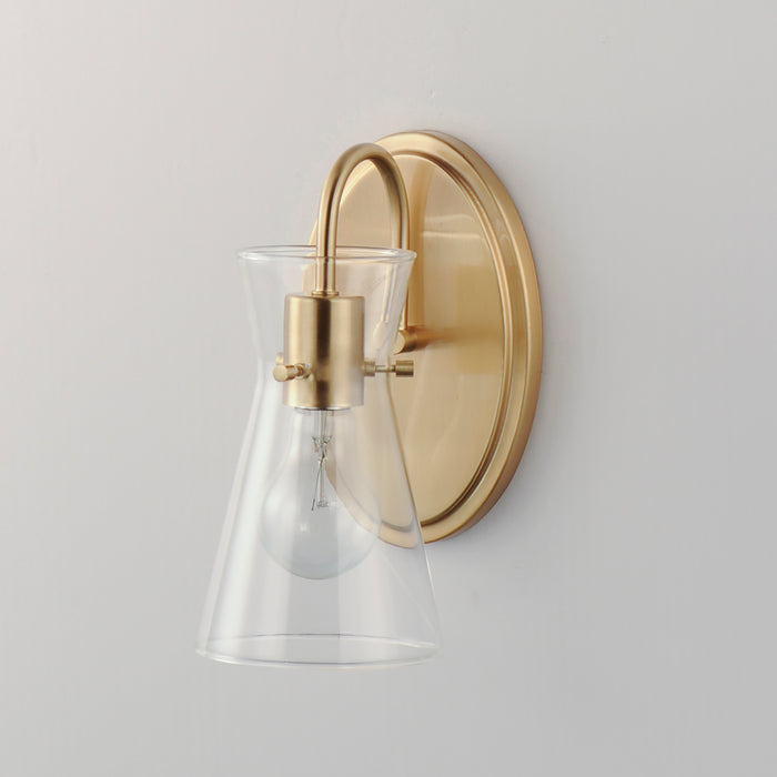 Maxim Ava 1-Light Wall Sconce Model: 12481CLNAB