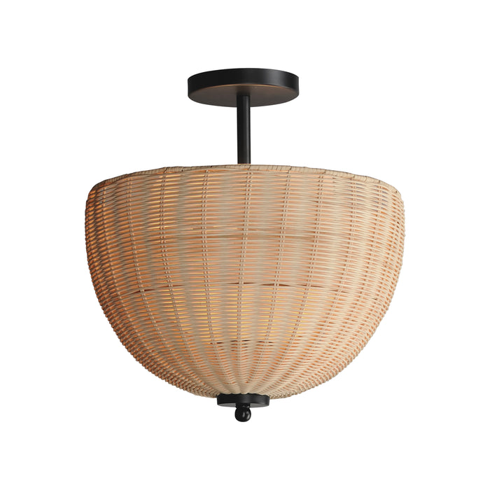 Maxim Maldives 2-Light Semi Flush/Pendant Model: 12604NABK