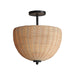 Maxim Maldives 2-Light Semi Flush/Pendant Model: 12604NABK