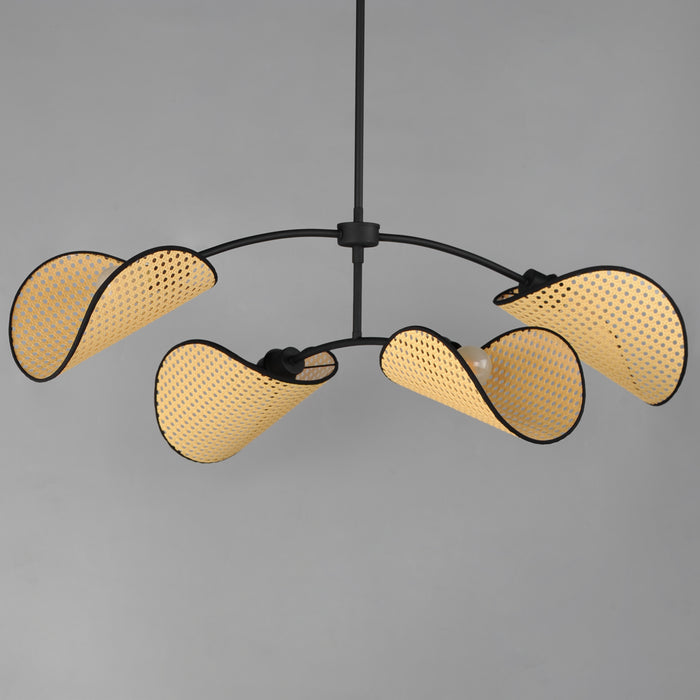 Maxim Bonnet 4-Light Chandelier Model: 12634NABK