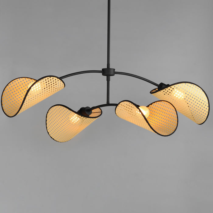 Maxim Bonnet 4-Light Chandelier Model: 12634NABK