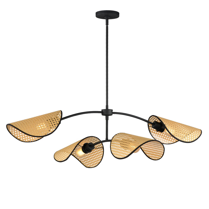 Maxim Bonnet 4-Light Chandelier Model: 12634NABK