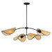 Maxim Bonnet 4-Light Chandelier Model: 12634NABK