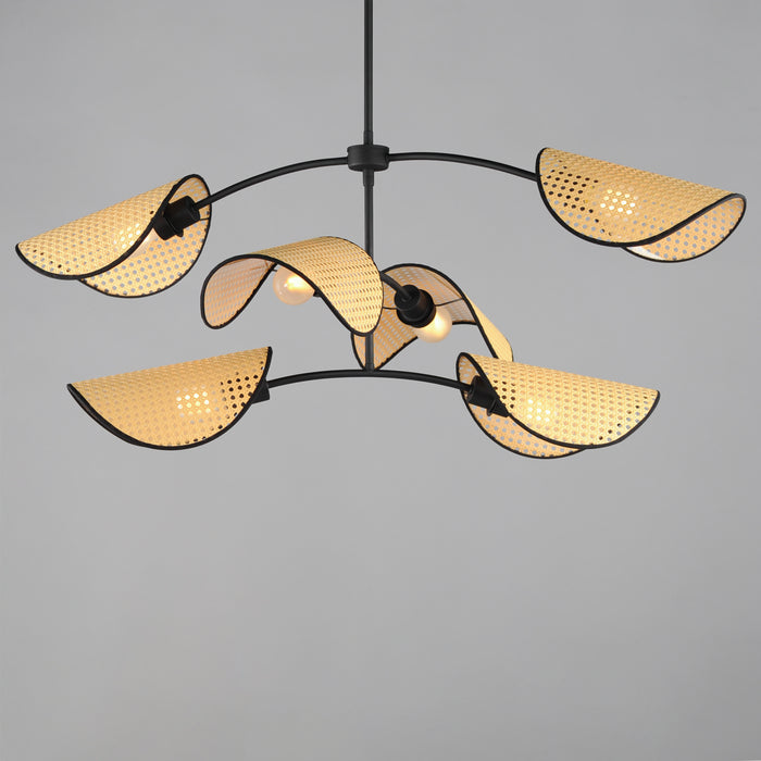 Maxim Bonnet 6-Light Chandelier Model: 12636NABK