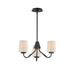 Maxim Durham 3-Light Chandelier Model: 12695WTBK