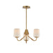 Maxim Durham 3-Light Chandelier Model: 12695WTNAB