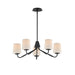 Maxim Durham 5-Light Chandelier Model: 12696WTBK