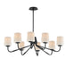 Maxim Durham 8-Light Chandelier Model: 12698WTBK