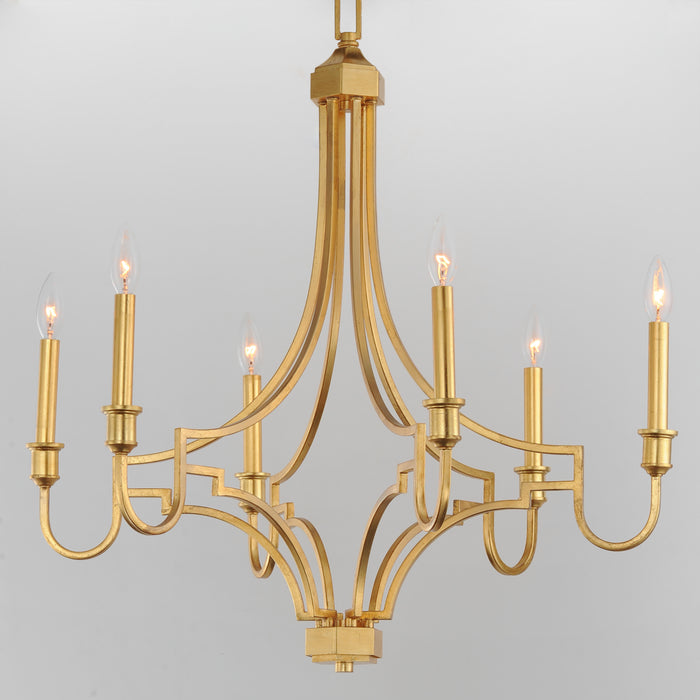 Maxim Normandy 6-Light Chandelier Model: 12786GL