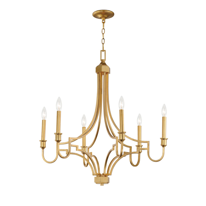 Maxim Normandy 6-Light Chandelier Model: 12786GL