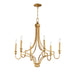 Maxim Normandy 6-Light Chandelier Model: 12786GL