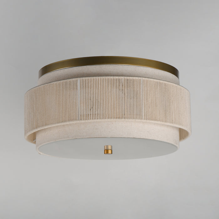 Maxim Seacliff 2-Light Flush Mount Model: 12810OFNAB