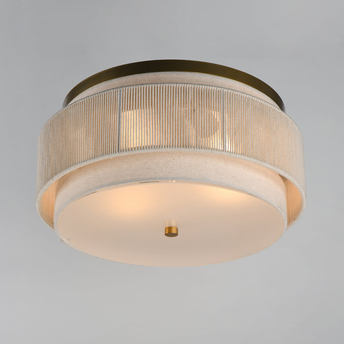 Maxim Seacliff 2-Light Flush Mount Model: 12810OFNAB