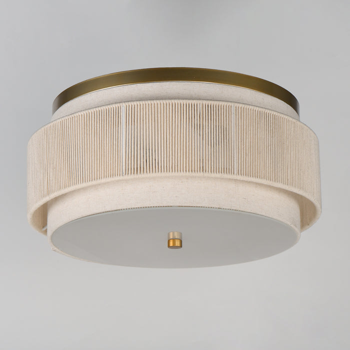 Maxim Seacliff 2-Light Flush Mount Model: 12810OFNAB