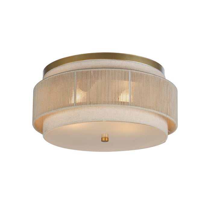 Maxim Seacliff 2-Light Flush Mount Model: 12810OFNAB