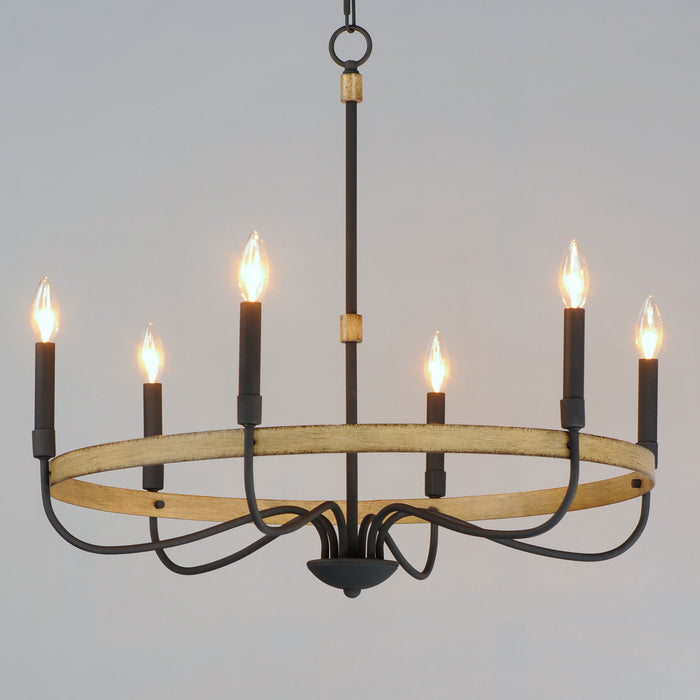 Maxim Franklin 6-Light Chandelier Model: 14446DWBK