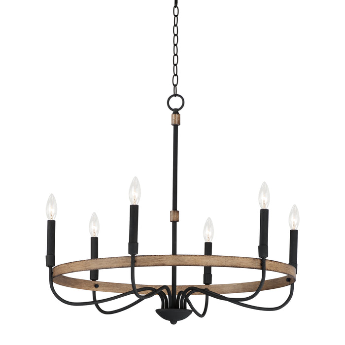 Maxim Franklin 6-Light Chandelier Model: 14446DWBK