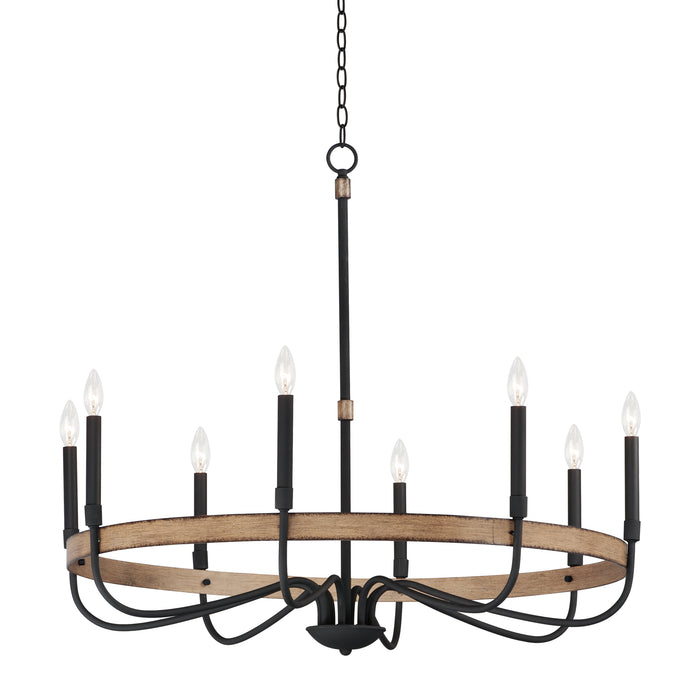 Maxim Franklin 8-Light Chandelier Model: 14448DWBK