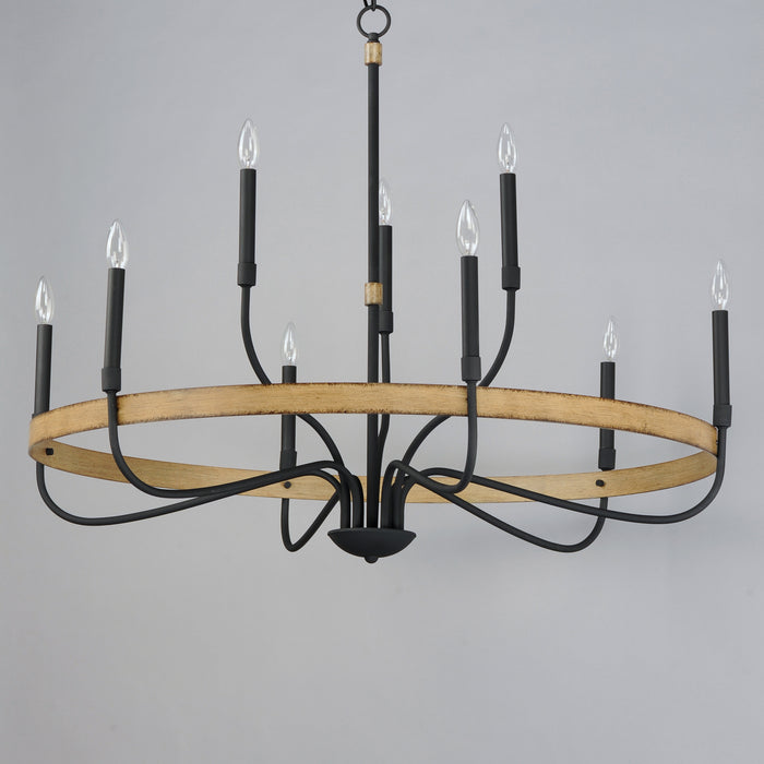 Maxim Franklin 9-Light Chandelier Model: 14449DWBK