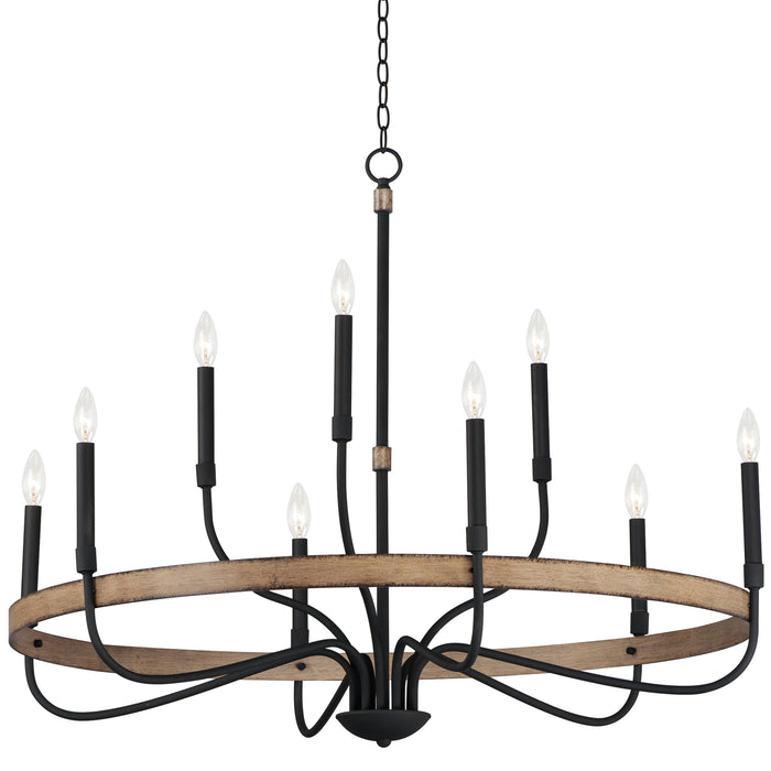 Maxim Franklin 9-Light Chandelier Model: 14449DWBK