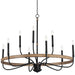 Maxim Franklin 9-Light Chandelier Model: 14449DWBK