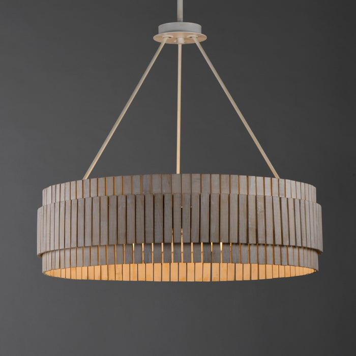 Maxim Satori 6-Light Chandelier Model: 14456WWTEC