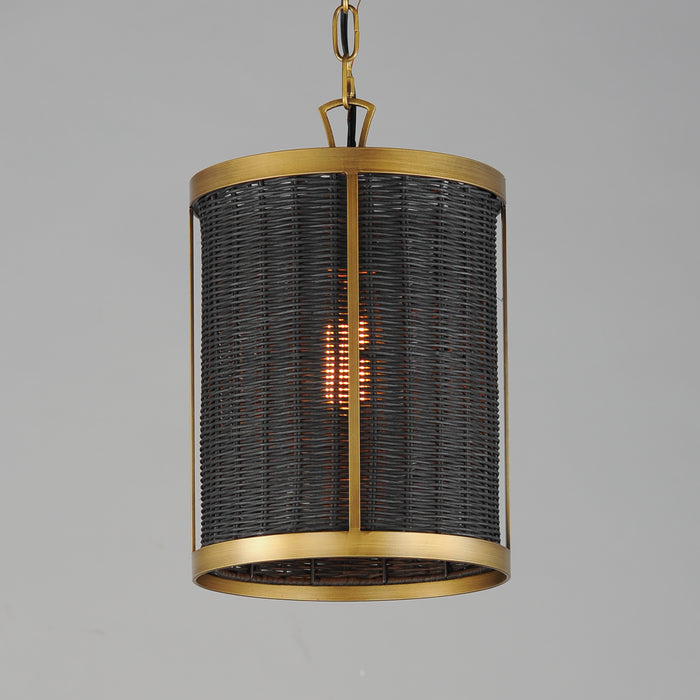 Maxim Rattan 1-Light Pendant Model: 14461BRNAB