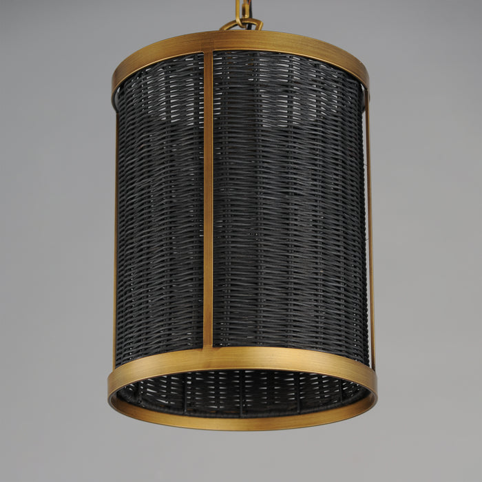 Maxim Rattan 1-Light Pendant Model: 14461BRNAB