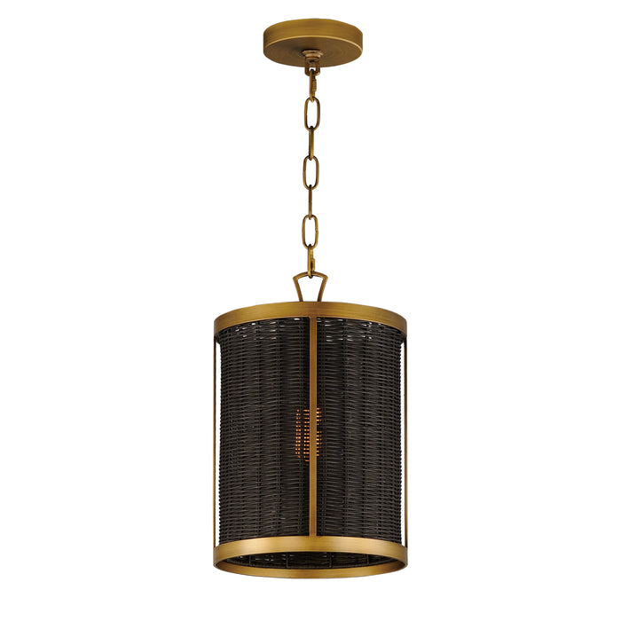 Maxim Rattan 1-Light Pendant Model: 14461BRNAB