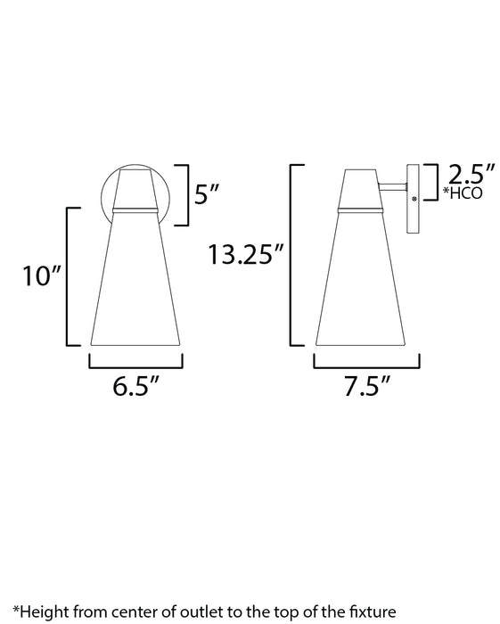 Maxim Sumatra 1-Light Sconce Model: 14480GCNAB