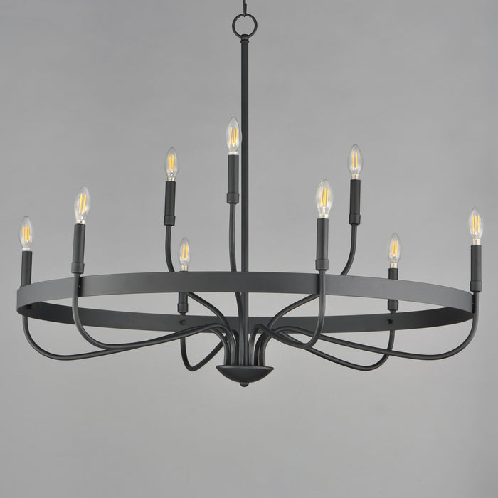 Maxim Frankie 9-Light Chandelier Model: 14499BK