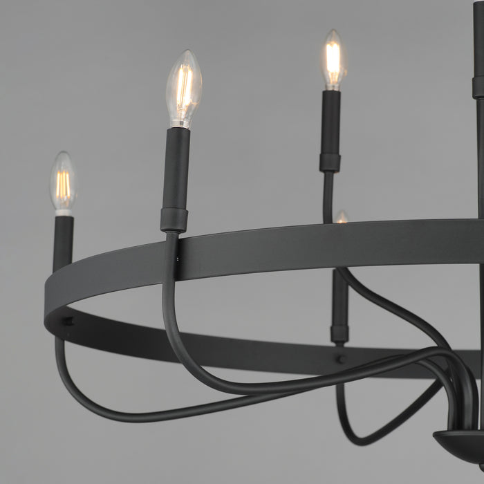 Maxim Frankie 9-Light Chandelier Model: 14499BK