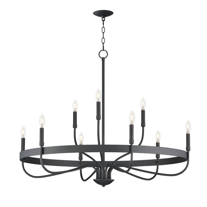 Maxim Frankie 9-Light Chandelier Model: 14499BK