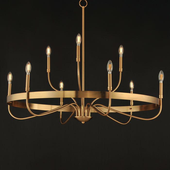 Maxim Frankie 9-Light Chandelier Model: 14499HR