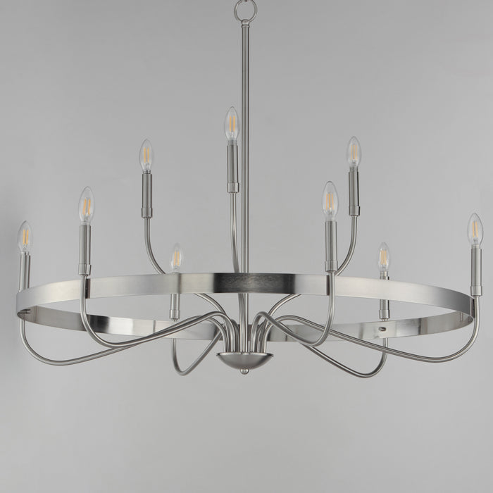 Maxim Frankie 9-Light Chandelier Model: 14499SN