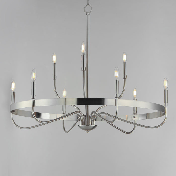 Maxim Frankie 9-Light Chandelier Model: 14499SN