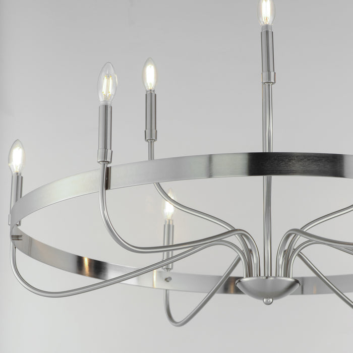 Maxim Frankie 9-Light Chandelier Model: 14499SN