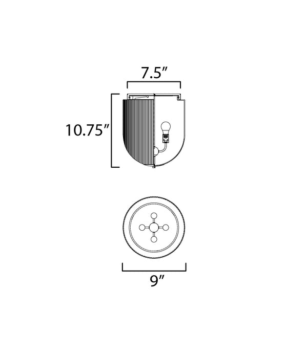 Maxim Dune 9 Flush Mount Model: 15120CRBK